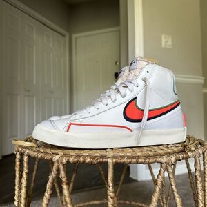 Nike Blazer Mid 77 Infinite White Crimson Men’s Sz US 11 High Top Sneakers